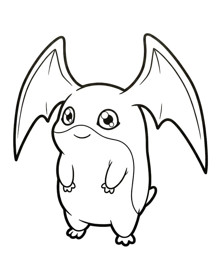 Patamon Digimon da colorare