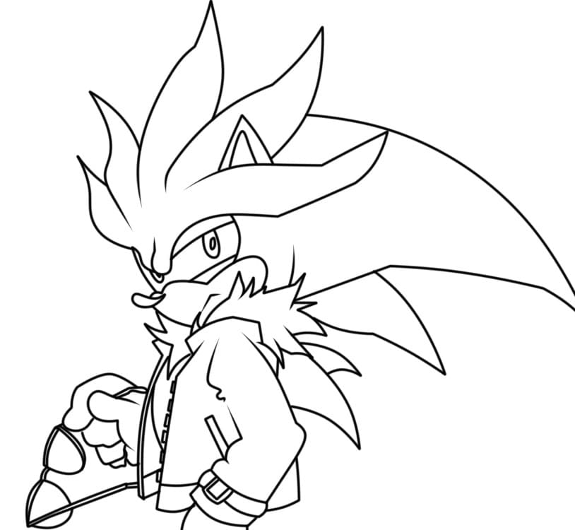 Silver da Sonic da colorare