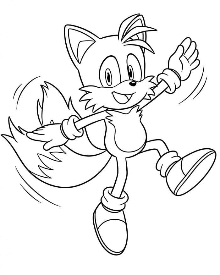 Sonic Tails da colorare