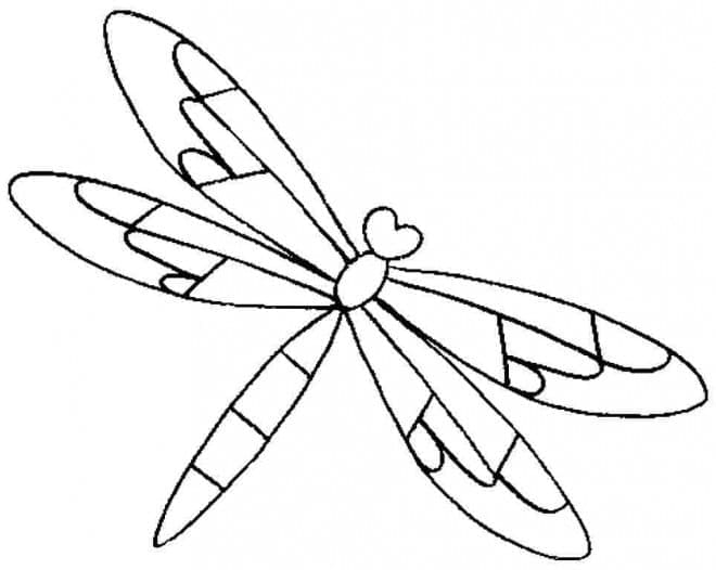 Stampabile Libera Libellula da colorare