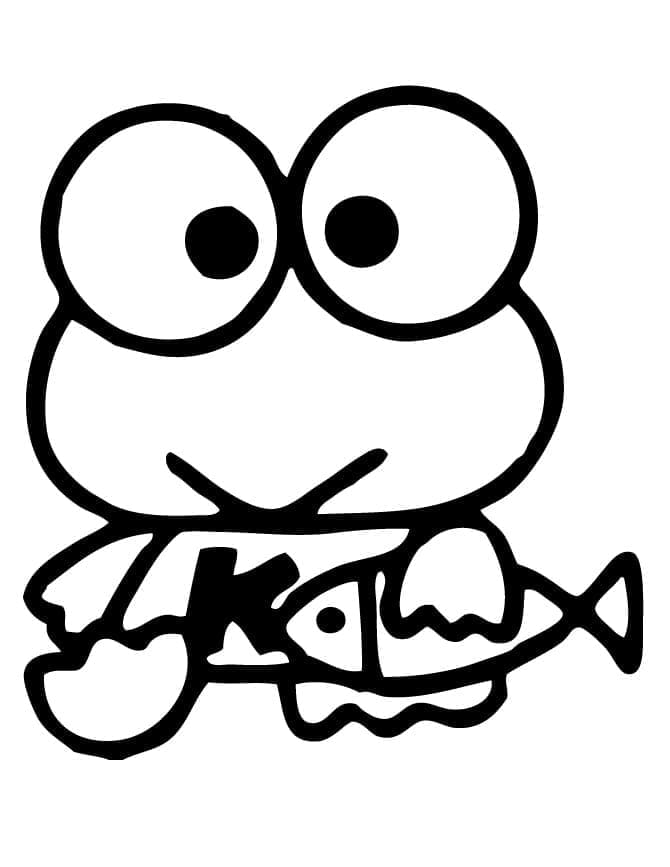 Stampabile per Bambini Keroppi da colorare