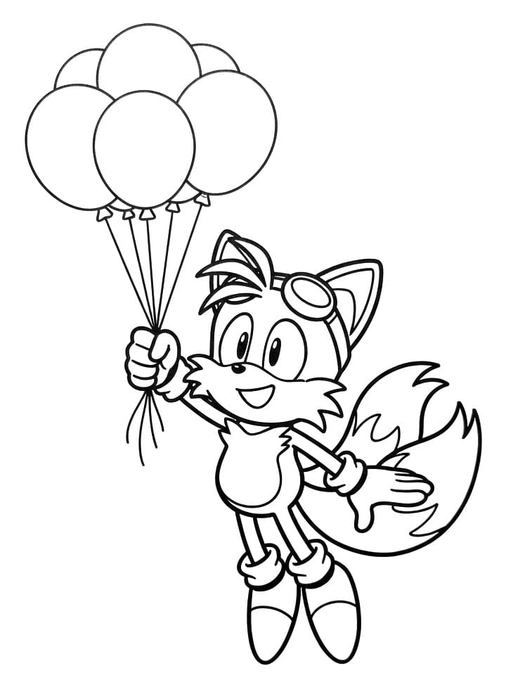 Tails Animato da colorare
