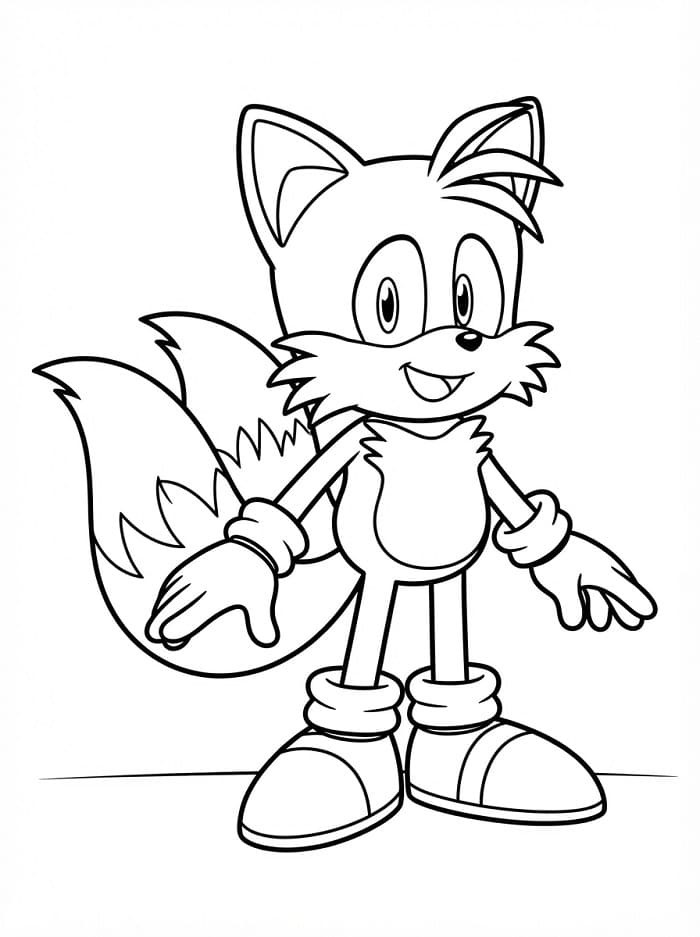 Tails Bello da colorare