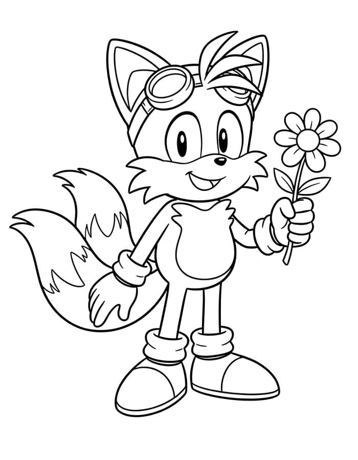 Tails Carino da colorare