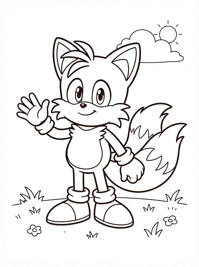 Tails Meraviglioso da colorare