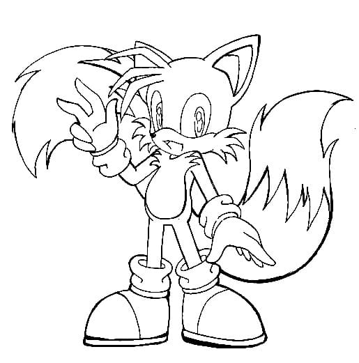 Tails Senza Costo da colorare