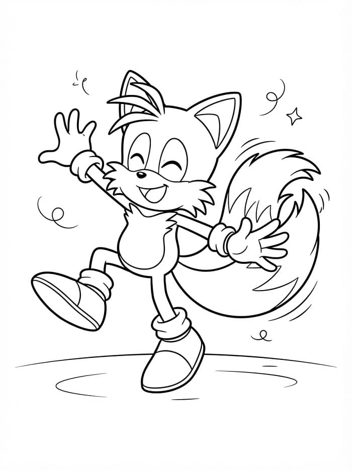 Tails Stampabile Gratuito da colorare