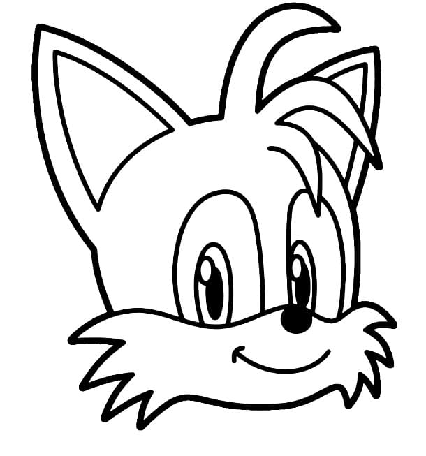 Tails Stampabile per Bambini da colorare