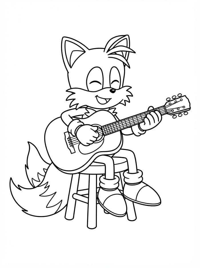 Tails Stampabile da colorare