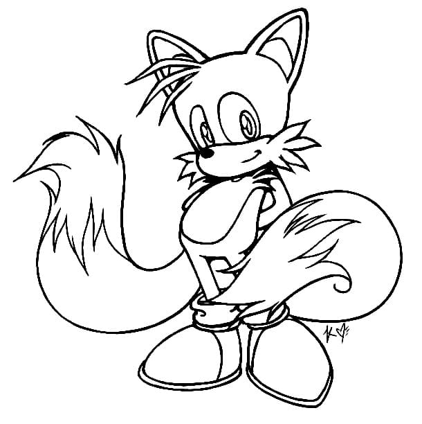 Tails Versione Stampabile da colorare