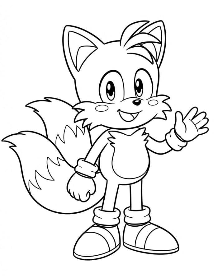 Tails da Sonic da colorare
