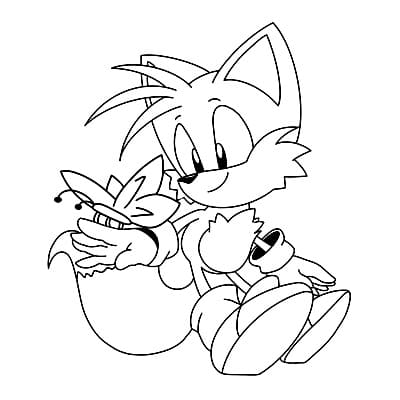 Tails per la Stampa da colorare