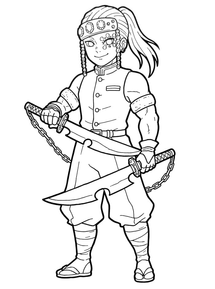 Tengen Uzui da colorare