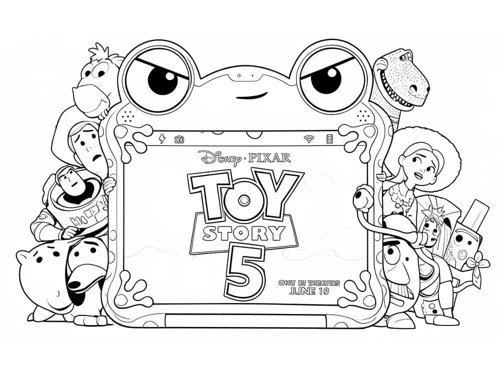 Toy Story 5 da colorare