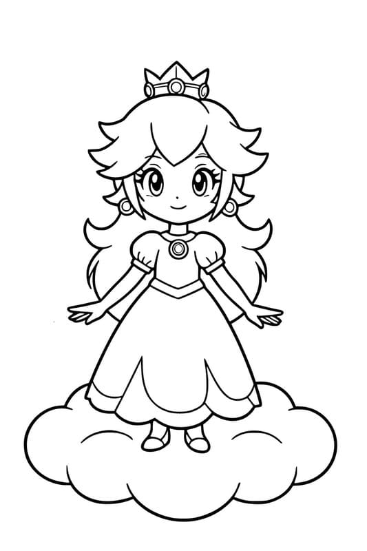 Adorabile Rosalina da colorare