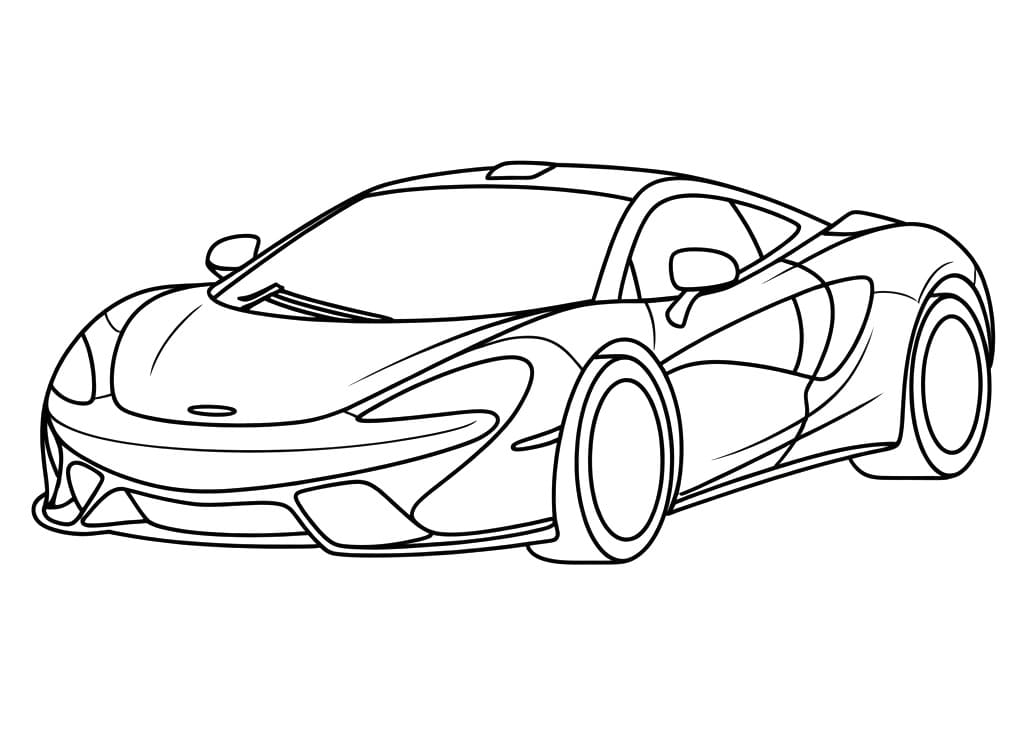 Auto McLaren da colorare