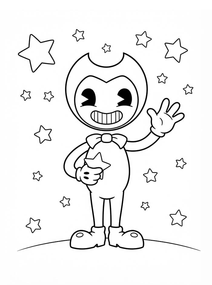 Bendy Amichevole da colorare