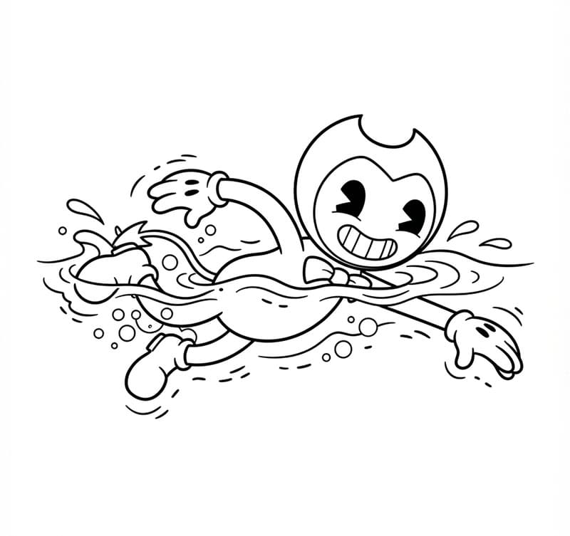 Bendy Gratuito per Bambini da colorare