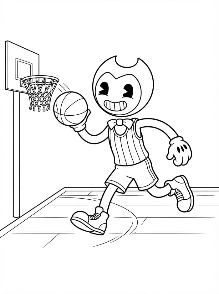Bendy Stampabile Gratis da colorare