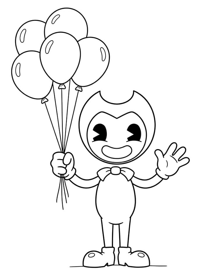 Bendy con Palloncini da colorare