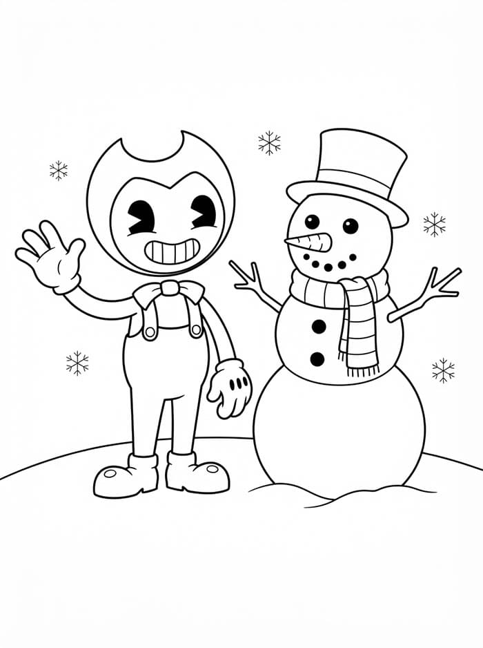 Bendy in Regalo da colorare