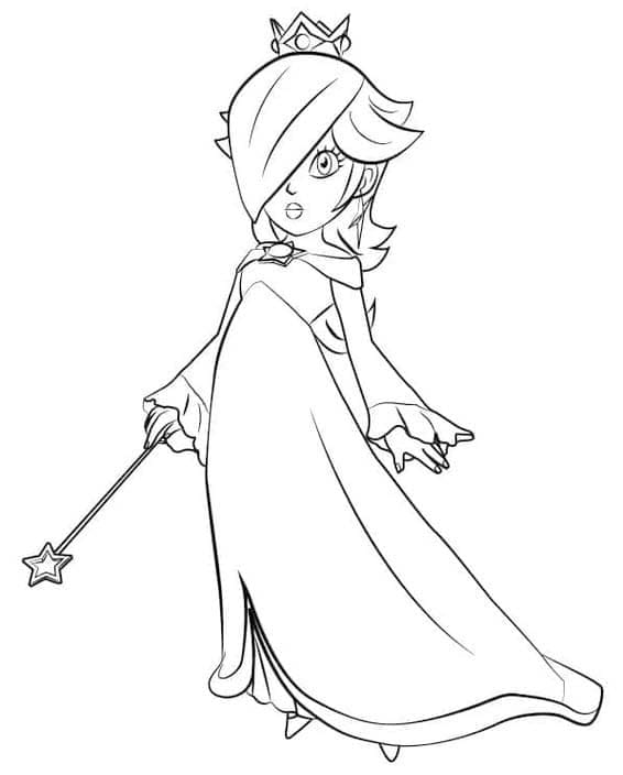 Carina Rosalina da colorare