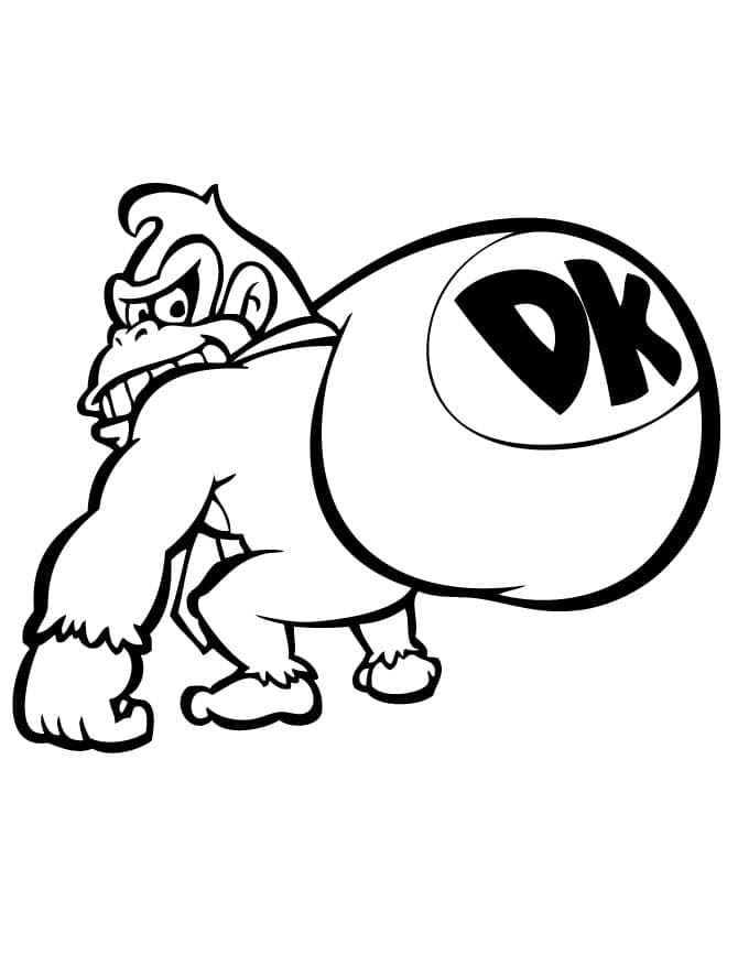 Donkey Kong Gratuito da Stampare da colorare