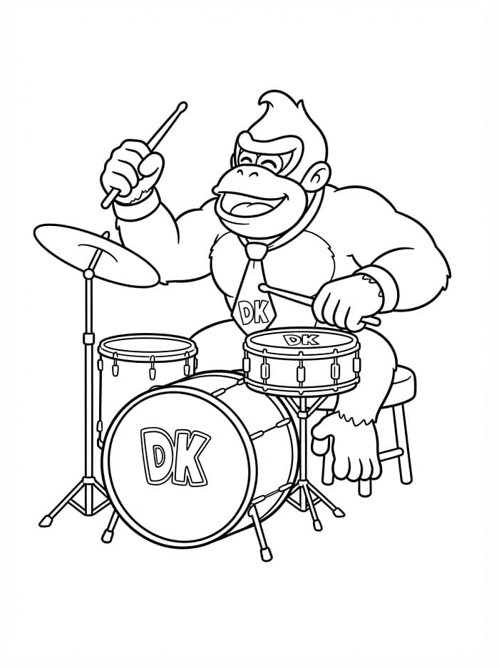 Donkey Kong Gratuito da colorare