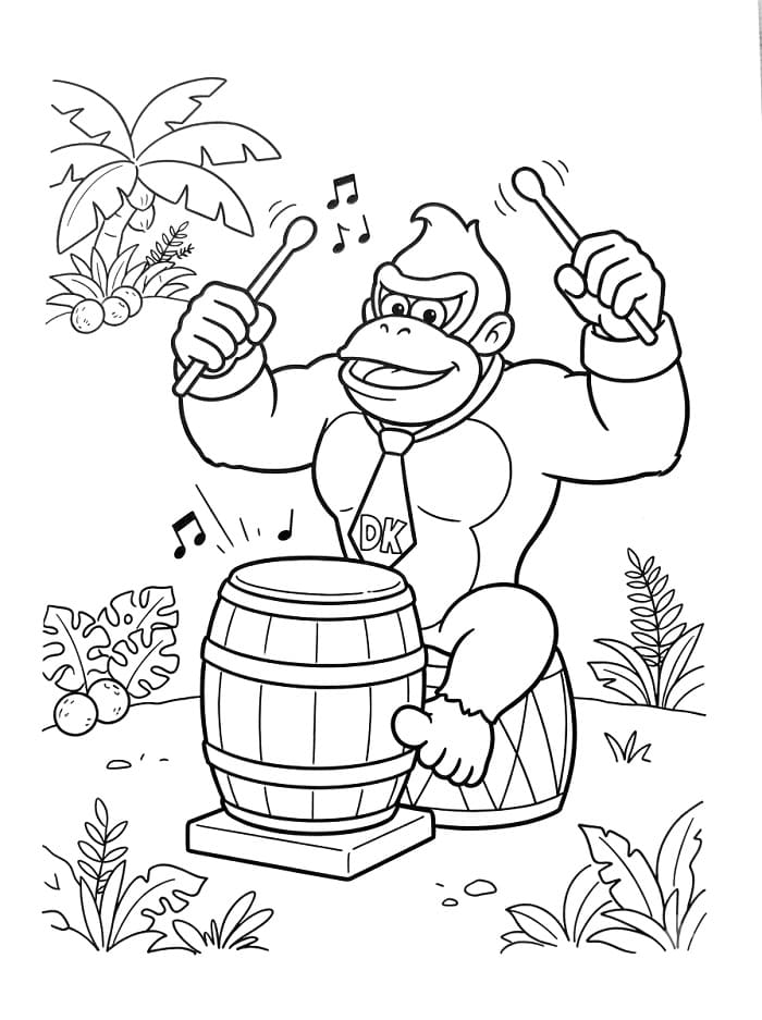 Donkey Kong Stampabile da colorare