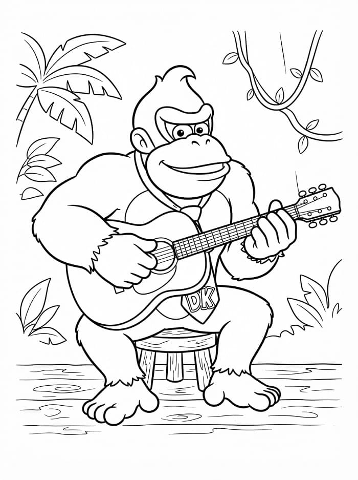 Donkey Kong da Stampare da colorare