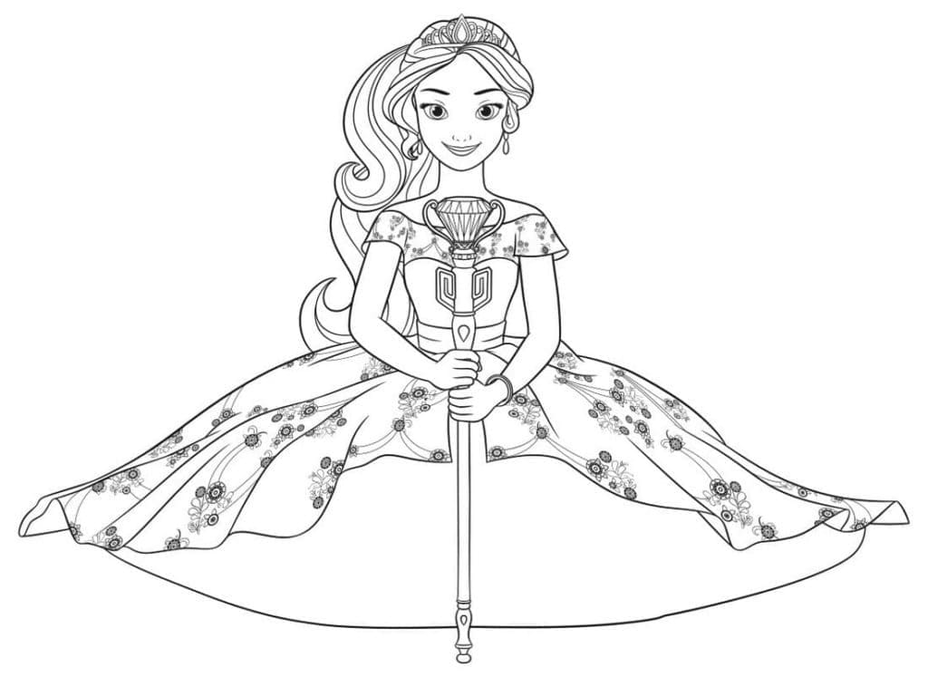 Elena di Avalor Gratuita da Stampare da colorare