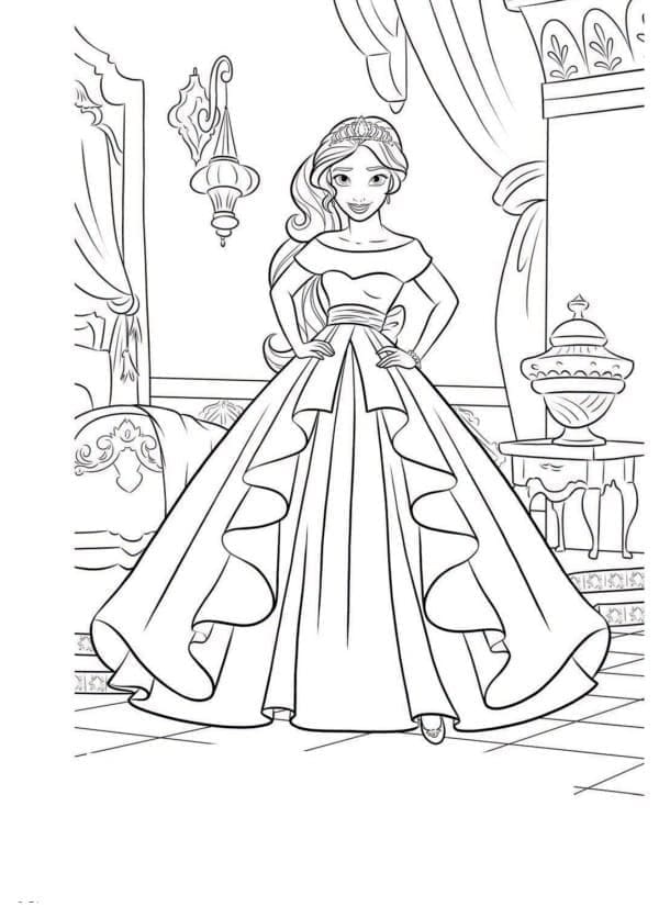 Elena di Avalor Gratuita per Bambini da colorare