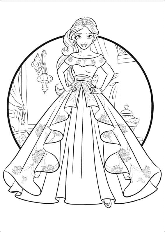 Elena di Avalor Stampabile da colorare