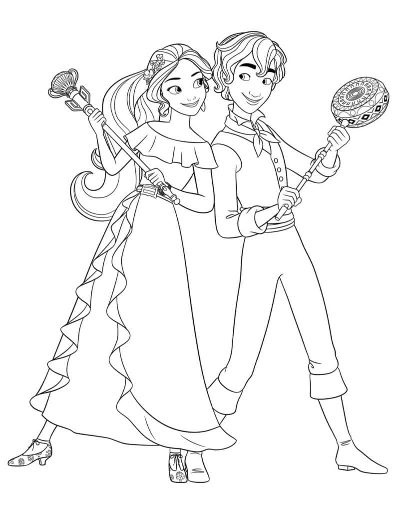 Elena di Avalor per Bambini da colorare