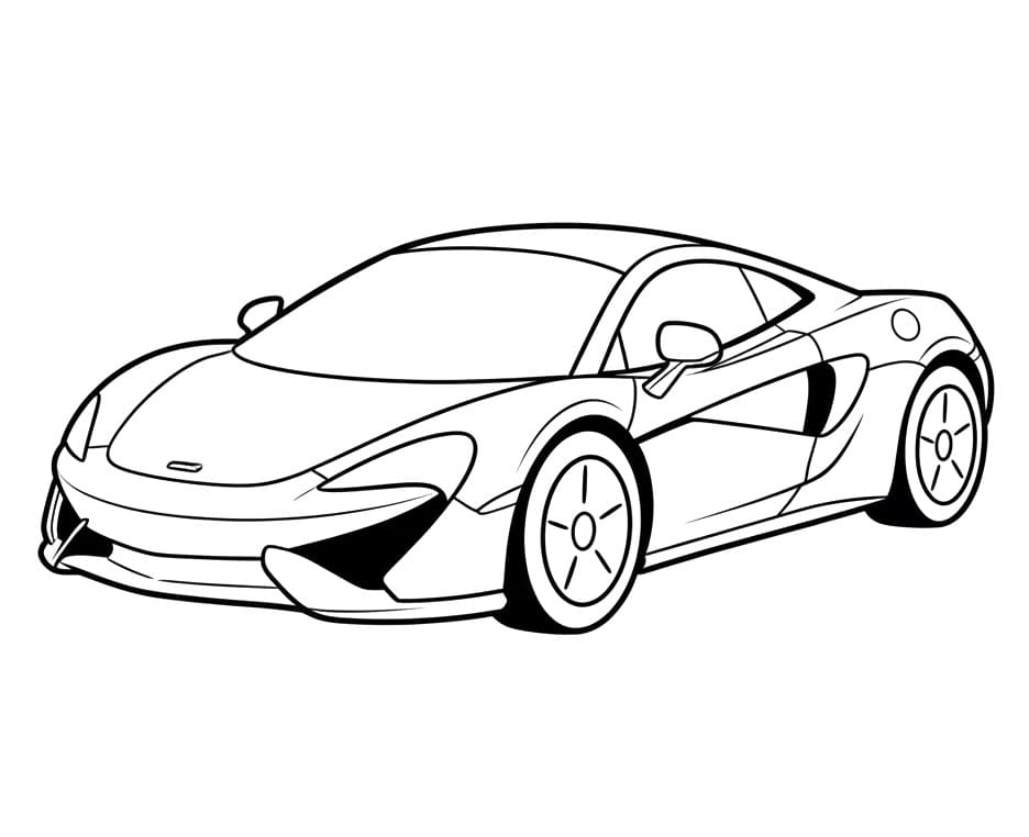 Facile McLaren da colorare