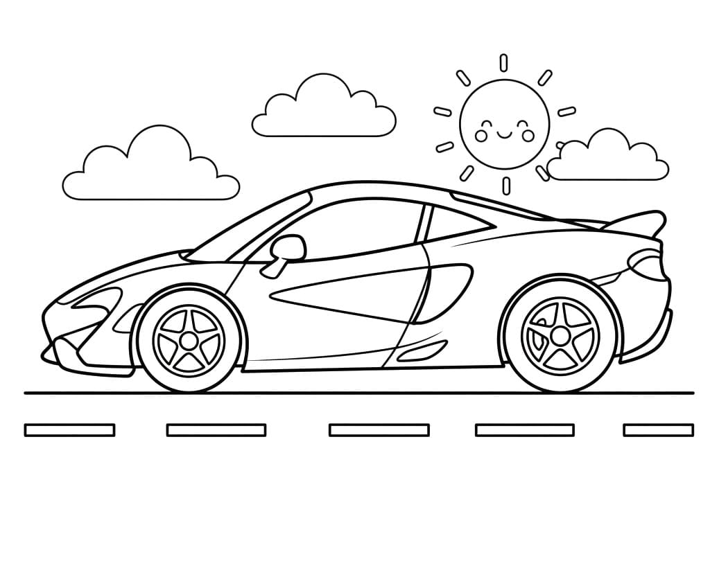 Fantastica McLaren da colorare