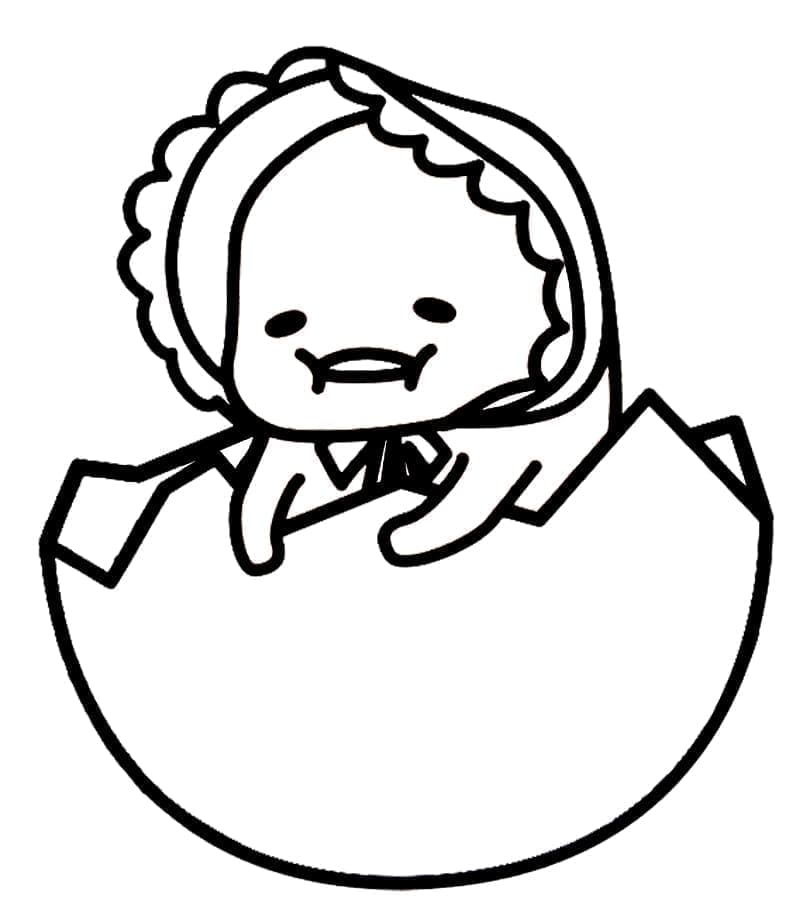 Gudetama Stampabile per Bambini da colorare