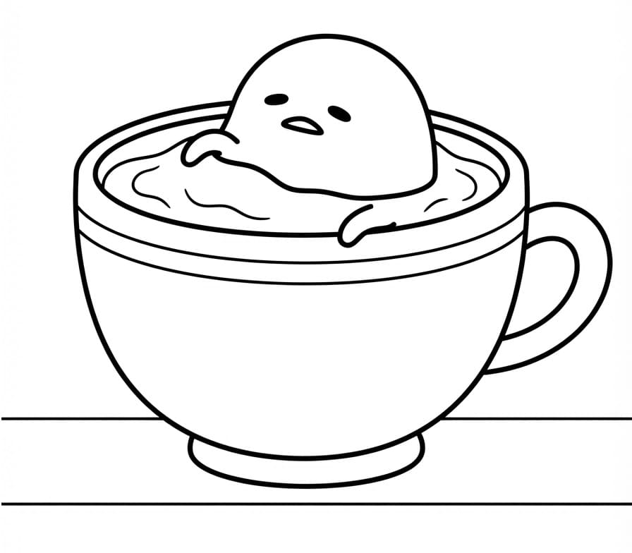 Gudetama Stampabile da colorare