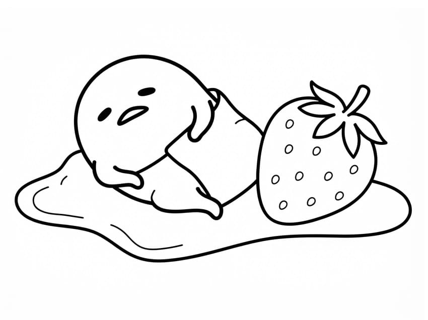 Gudetama in Regalo da colorare
