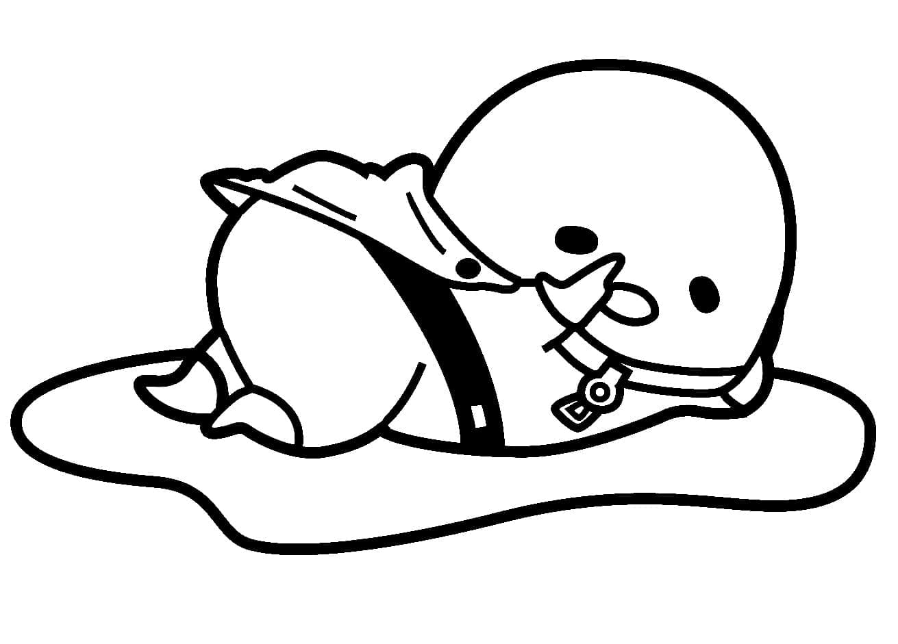 Gudetama per Bambini da colorare