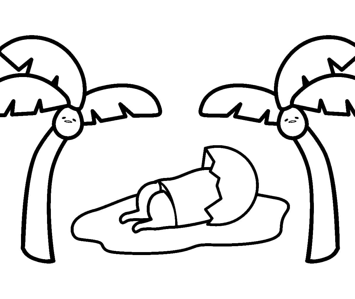 Immagine Gratuita Gudetama da colorare