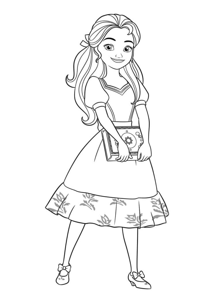 Immagine Gratuita di Elena di Avalor da colorare