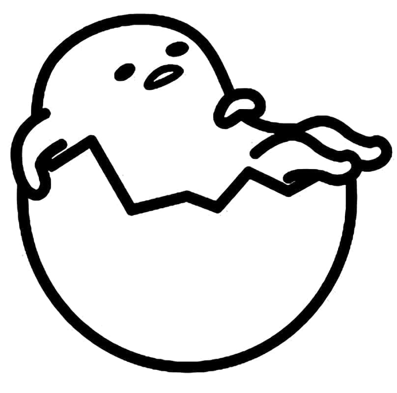 Immagine Gratuita di Gudetama da colorare