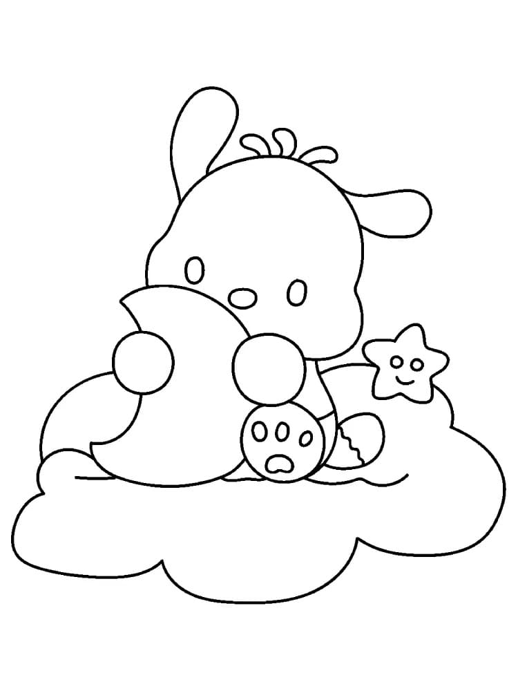 Immagine Gratuita di Pochacco da colorare