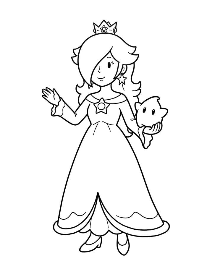 Immagine Gratuita di Rosalina da colorare