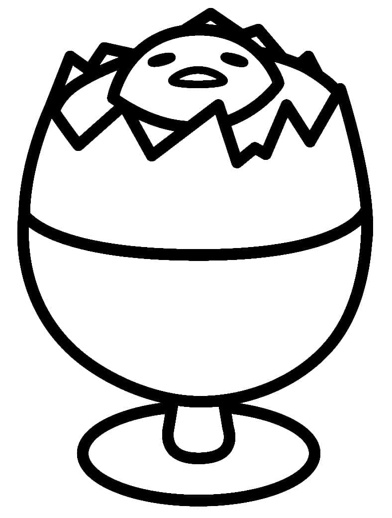 Immagine Libera di Gudetama da colorare