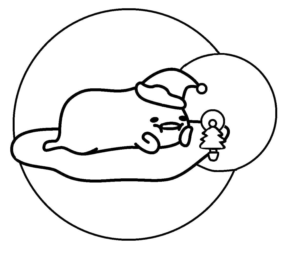 Immagine Stampabile di Gudetama da colorare