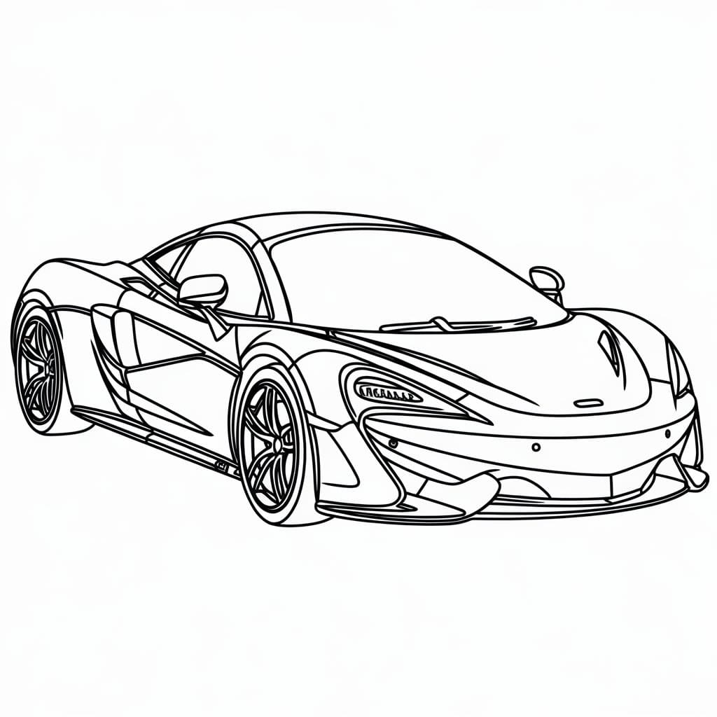 Immagine Stampabile di McLaren da colorare