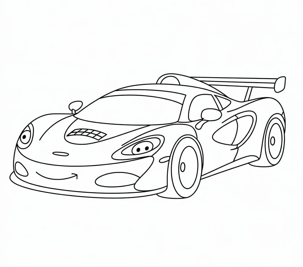 Immagine di McLaren da colorare