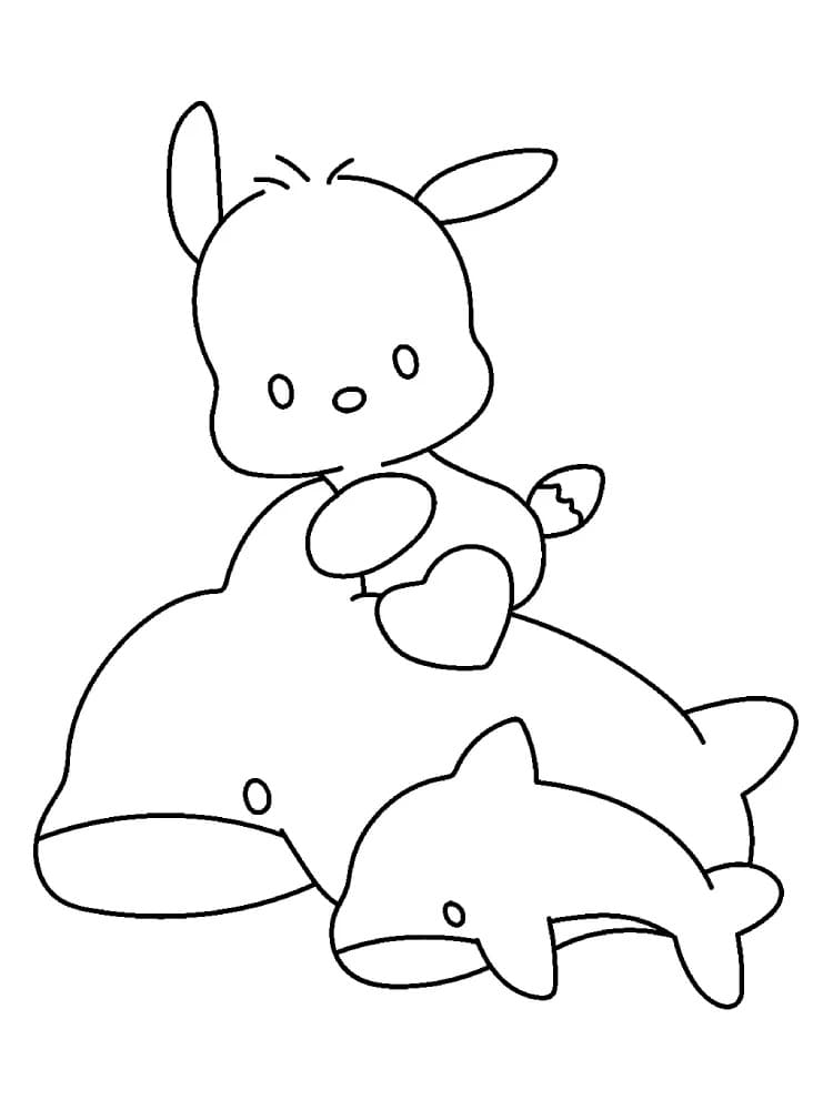 Immagine di Pochacco da colorare
